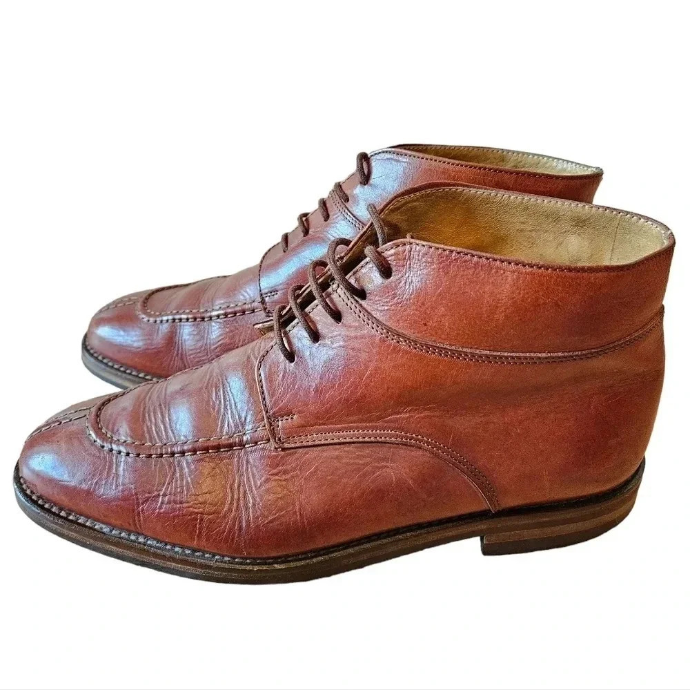 Wolverine Men's Leather Classy Chukka ankle boots Brown Size 43.